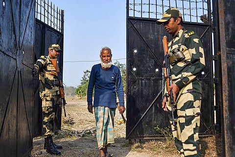 Security at Indo-Bangladesh border in Tripura
