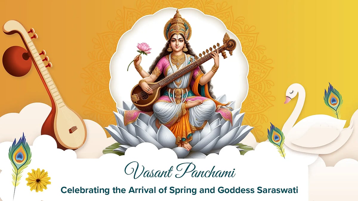 Puja rituals of Vasant Panchami