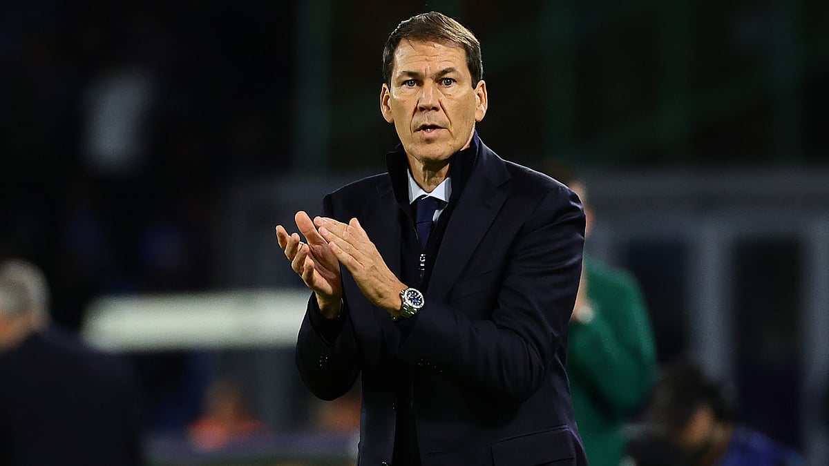 Rudi Garcia pictured during his spell with Napoli.
