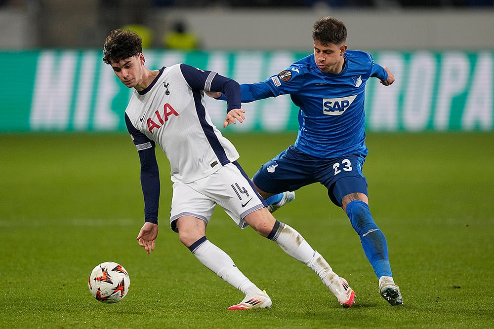 UEFA Europa League 2024-25- Hoffenheim vs Tottenham -Archie Gray 