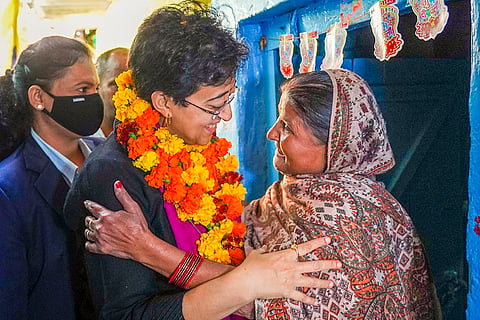 Delhi polls: Atishi's padyatra