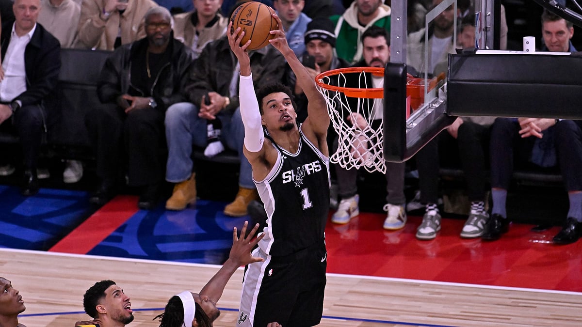 Victor Wembanyama led the San Antonio Spurs to a win over the Indiana Pacers in Paris.