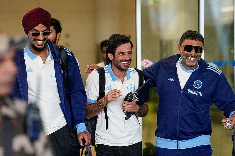 Indian team arrival ahead of 2nd T20I in Chennai-Arshdeep Singh, Ravi Bishnoi