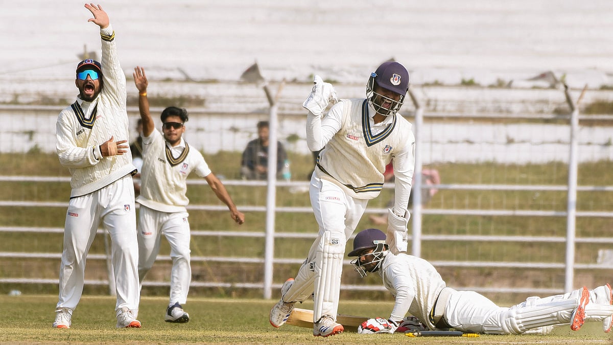 day 3 of the Ranji Trophy match between Uttar Pradesh and Bihar