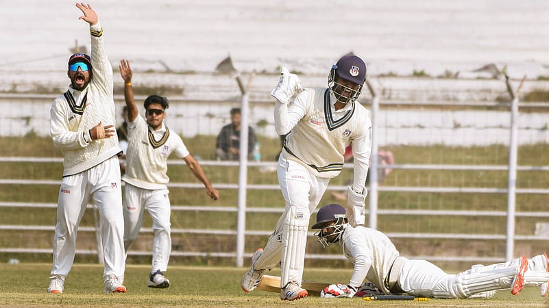 day 3 of the Ranji Trophy match between Uttar Pradesh and Bihar