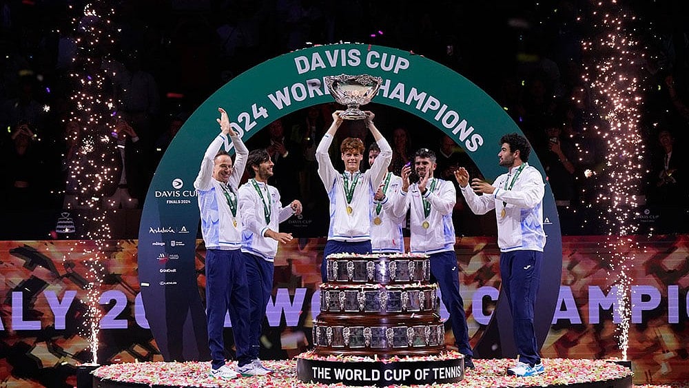 | Photo: AP/Manu Fernandez : Spain Netherlands Italy Tennis Davis Cup