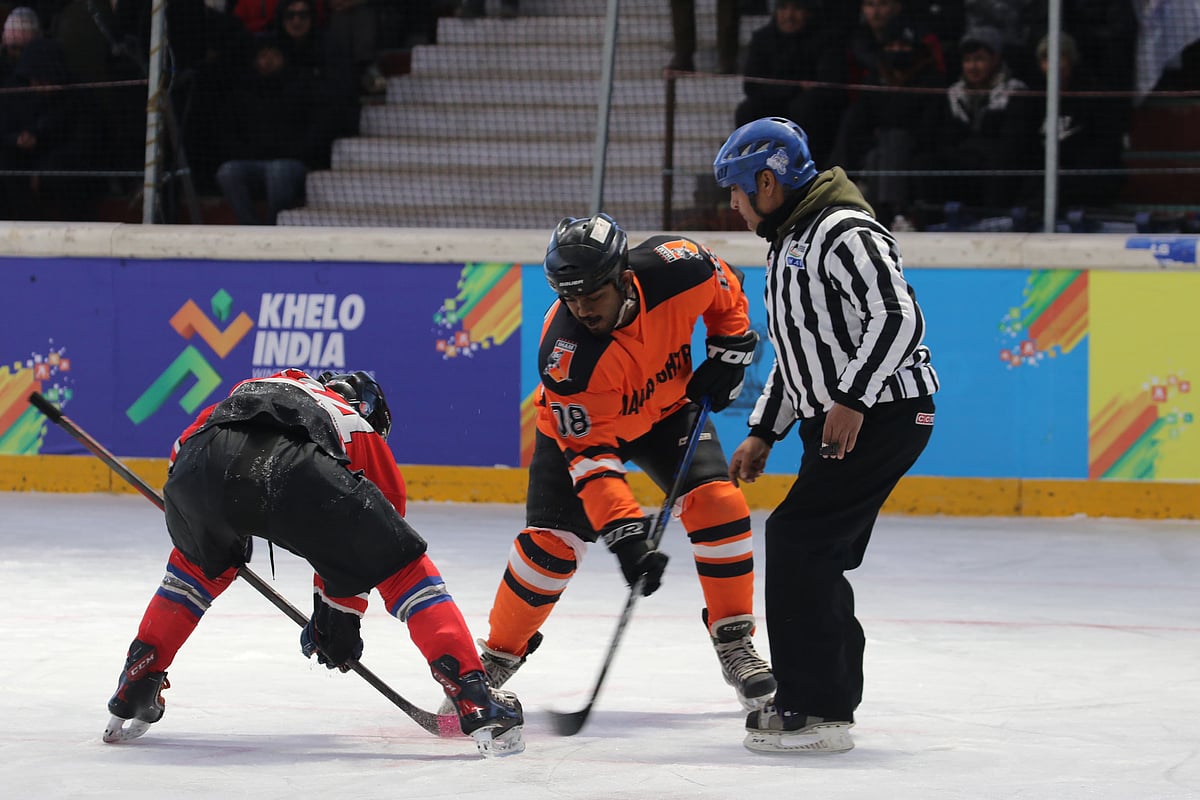 Army Vs Maharashtra Ice hockey match