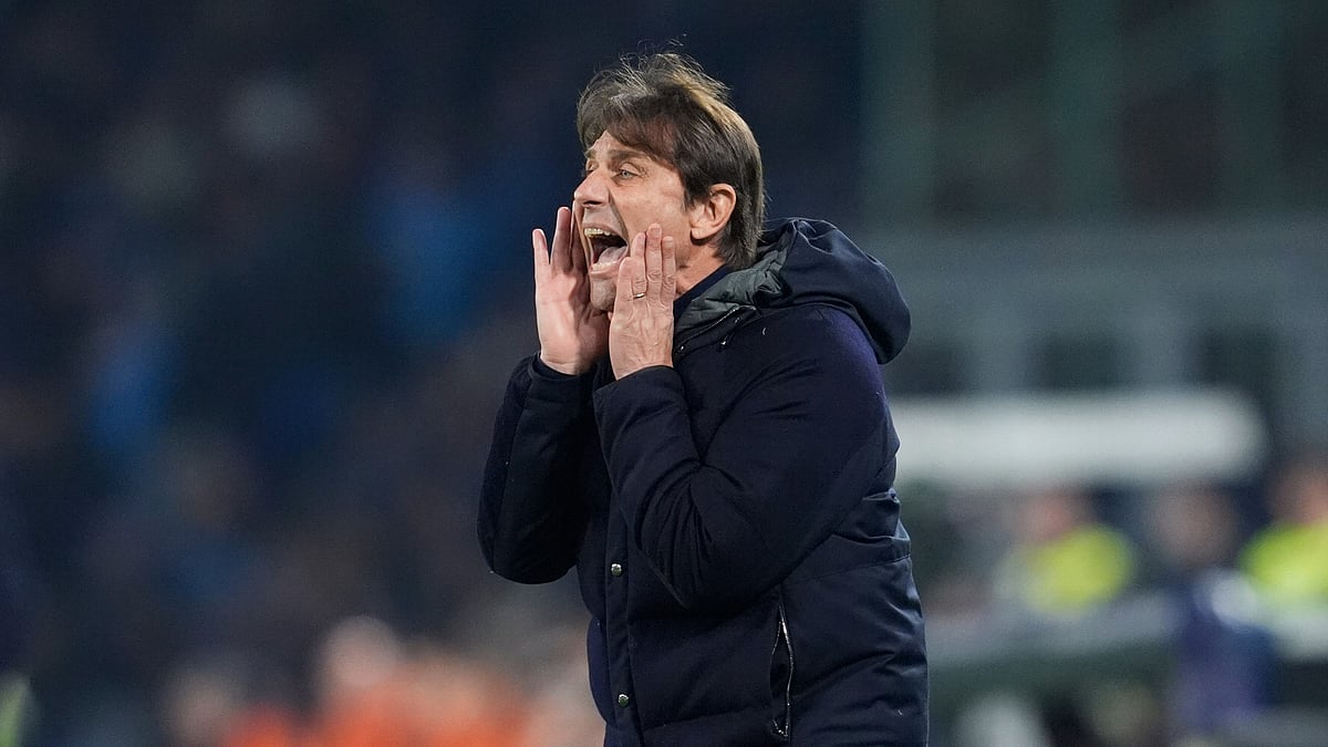 Antonio Conte during Napoli's 2-1 win over Juventus - null