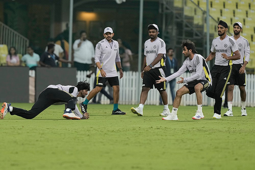 India Vs England T20 Cricket series - Team India practice session -Tilak Varma