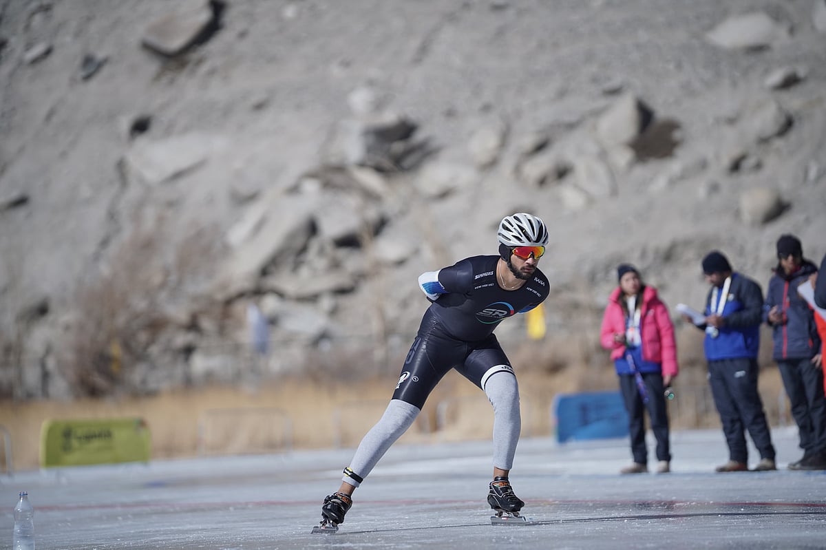 1000 Meters Mens Speed skating Long Track, Gupuks Rink