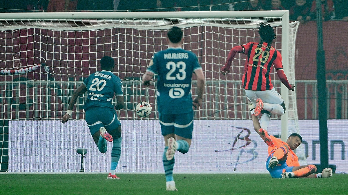 Evann Guessand scored a goal in Nice's 2-0 win over Marseille