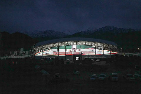 A beautiful view of the NDS Memorial Sports Complex in Leh Ladakh