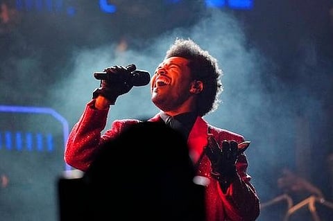 The Weeknd performance at Super Bowl 2021