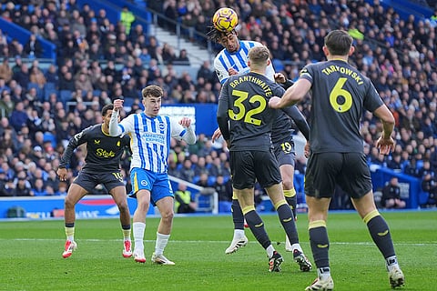English Premier League Soccer Match: Brighton & Hove Albion vs Everton