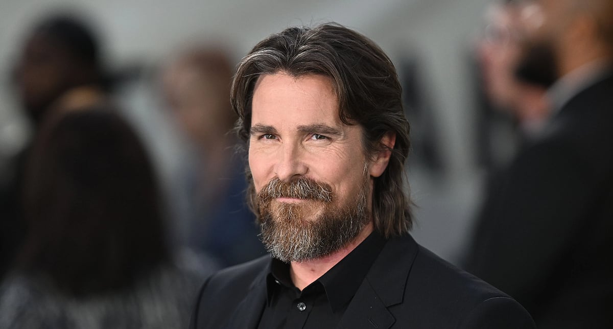 Christian Bale at the premiere of Amsterdam in London
