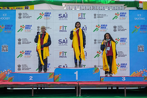 Khelo India Winter Games 2025: 500M Women Long Track, D Yashashree (Gold)