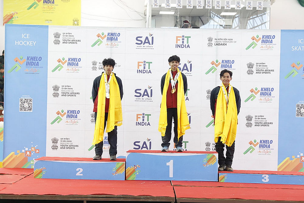 Khelo India 2025: 1000M Short Track Men, Ishaan Rahul Darvekar, Maharashtra (Gold)