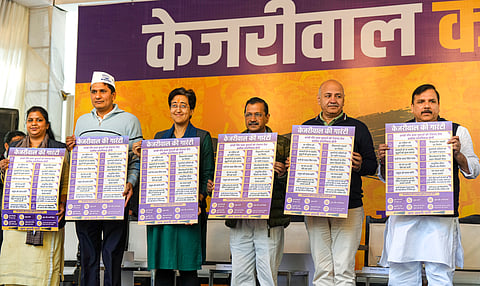 AAP releases manifesto for Delhi poll