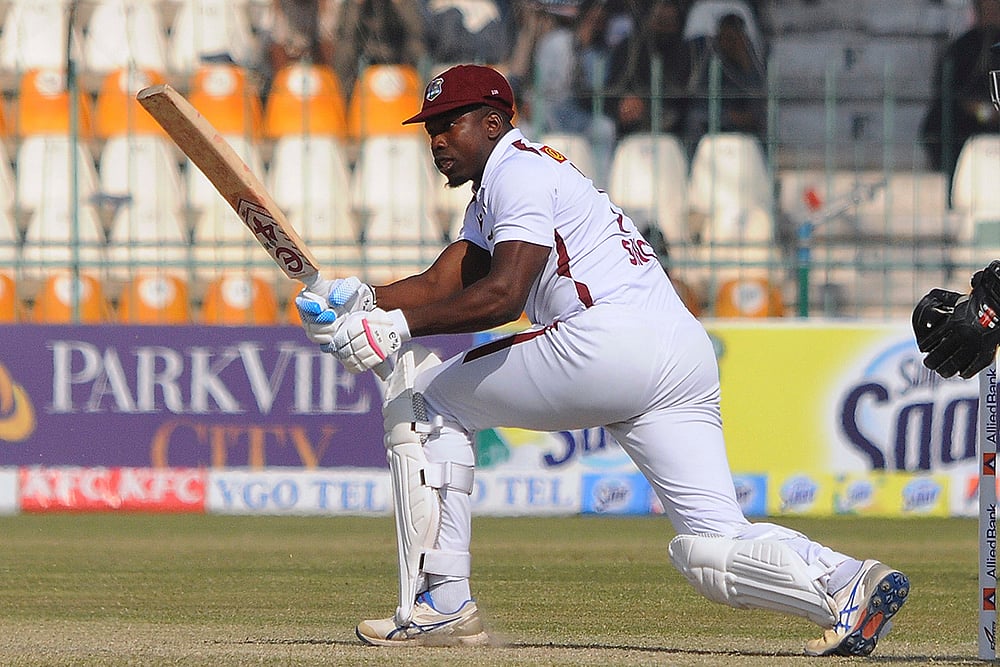 Pakistan West Indies Cricket PAK vs WI 2nd Test match day 2 gallery: Kevin Sinclair