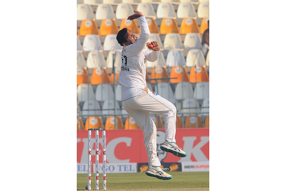 Pakistan West Indies Cricket PAK vs WI 2nd Test match day 2 gallery: Noman Ali