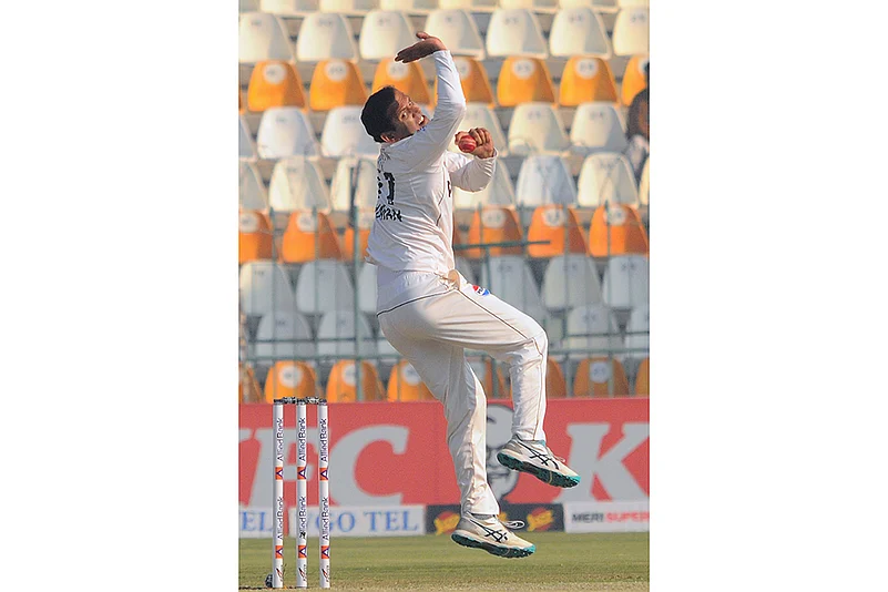 Pakistan West Indies Cricket PAK vs WI 2nd Test match day 2 gallery: Noman Ali