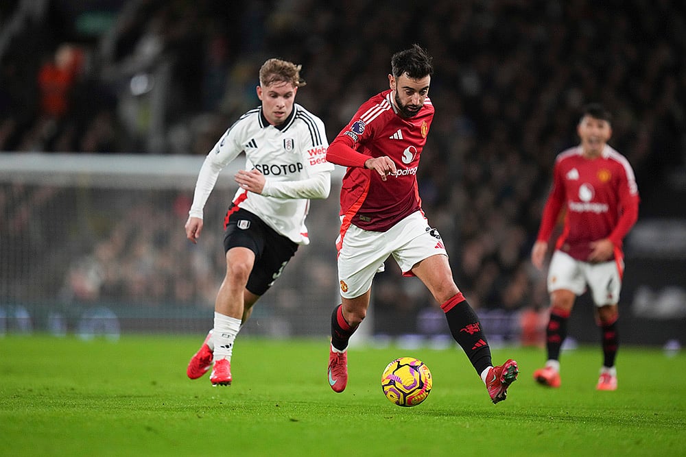 English Premier League soccer Fulham vs Manchester United match gallery: Bruno Fernandes
