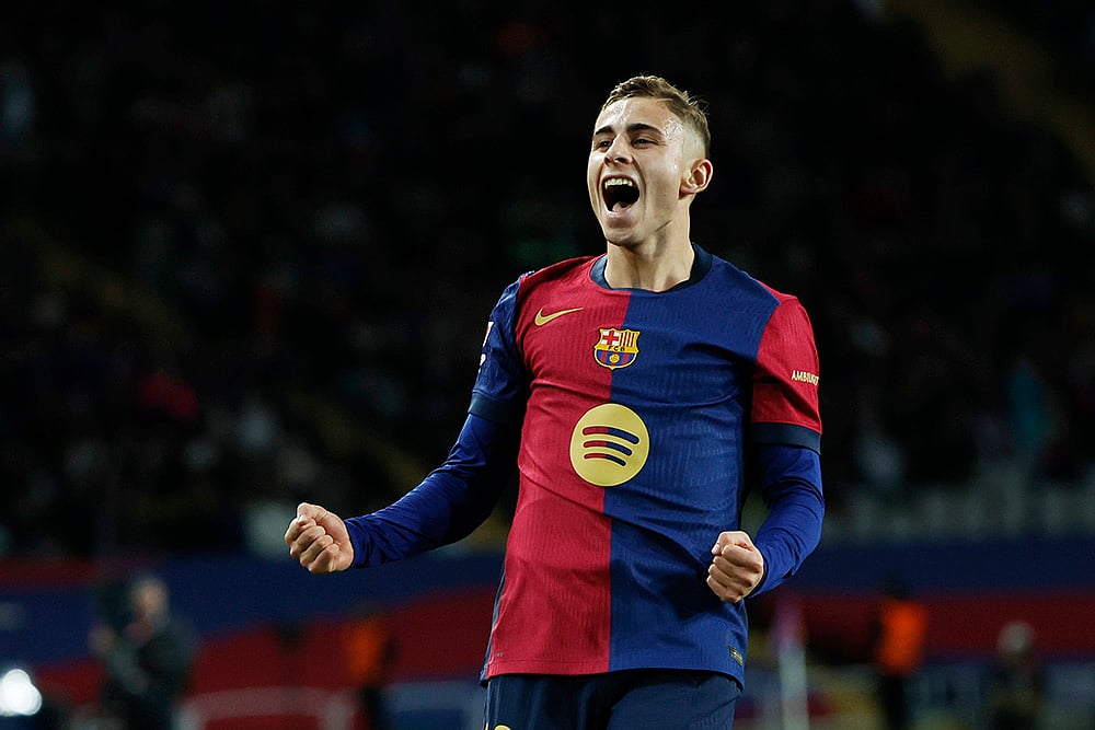 Spain Soccer La Liga FC Barcelona vs Valencia CF match photo: Fermin Lopez