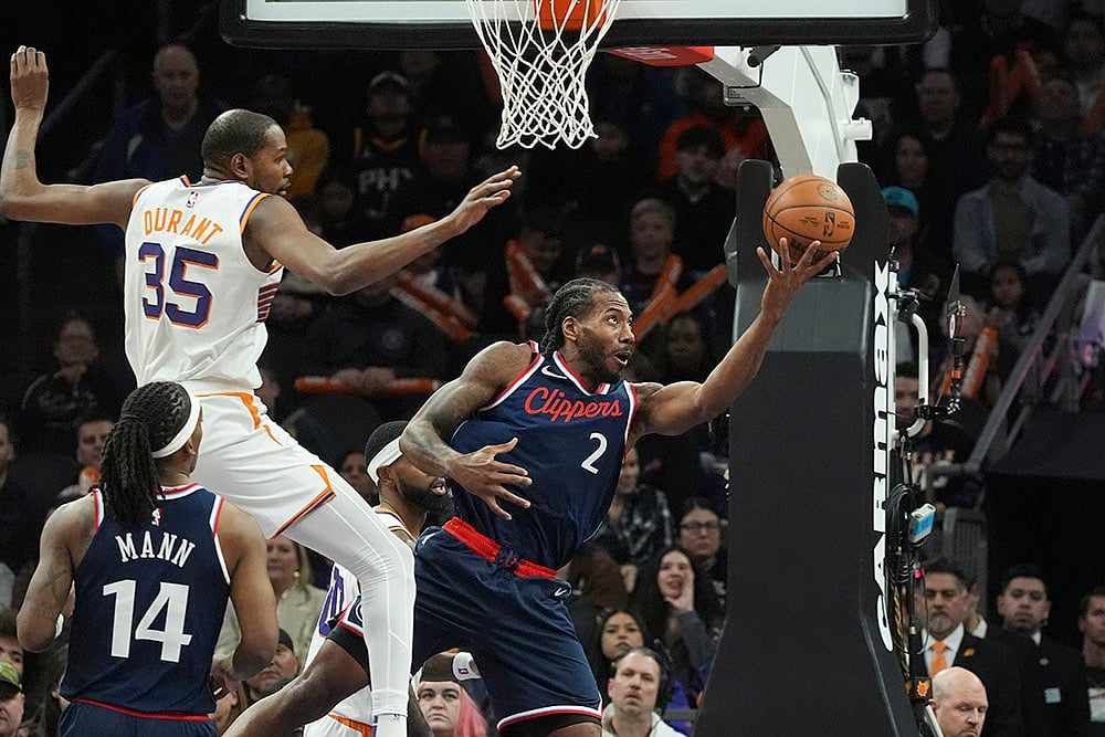 NBA basketball Phoenix Suns vs Los Angeles Clippers game: Kevin Durant