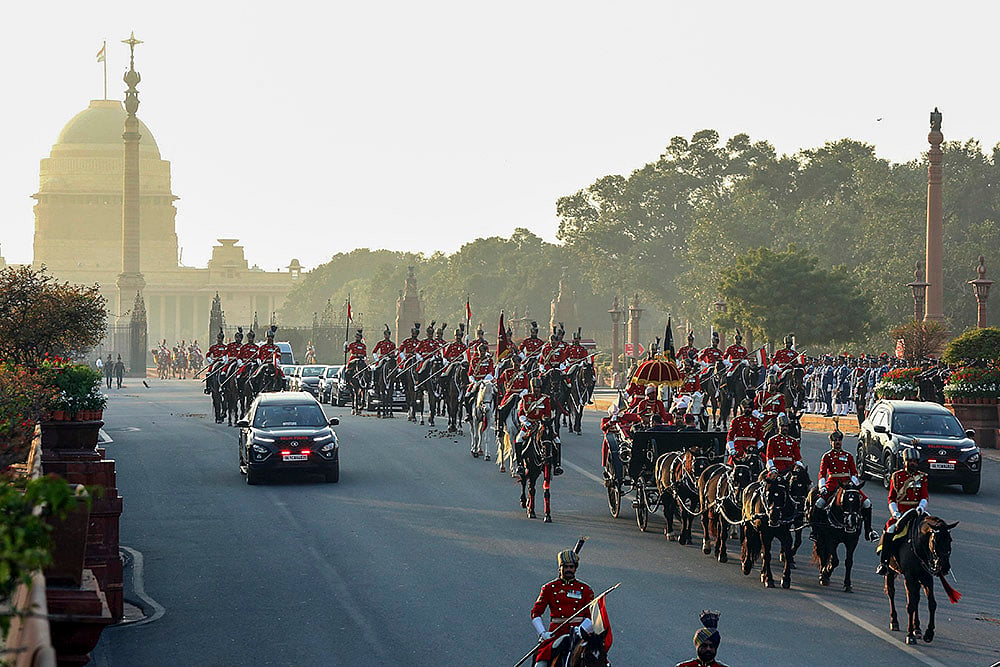 Beating Retreat ceremony rehearsal in New Delhi Photo_Presidents bodyguards
