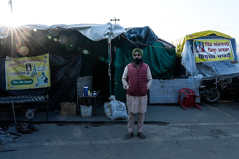 Farmer protest site Farmers protests at Khanauri border in Punjab_2