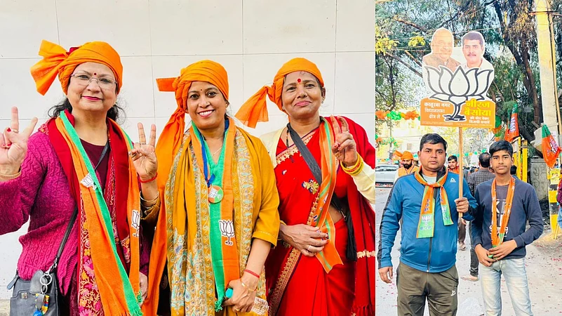BJP Supporters at Amit Shahs Rally
