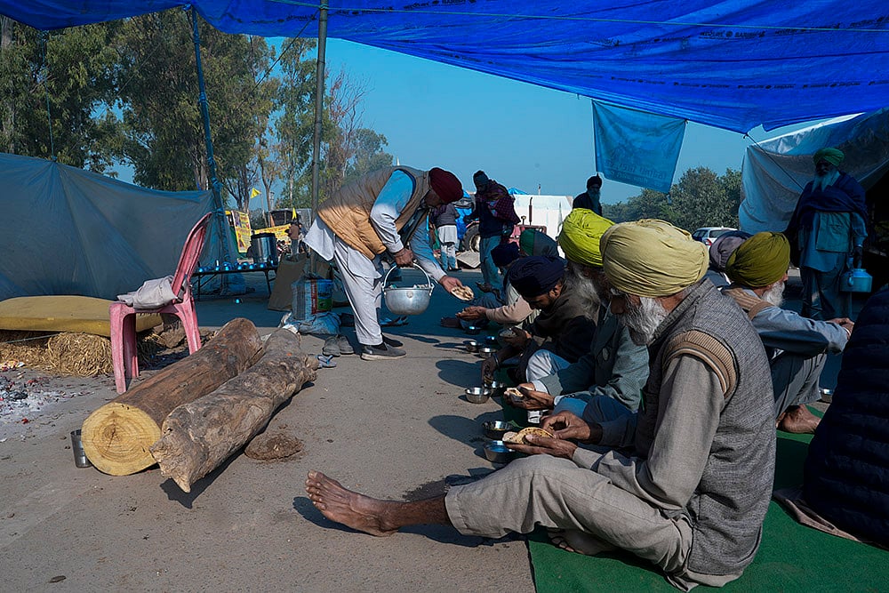 Farmer protest site Farmers protests at Khanauri border in Punjab_11