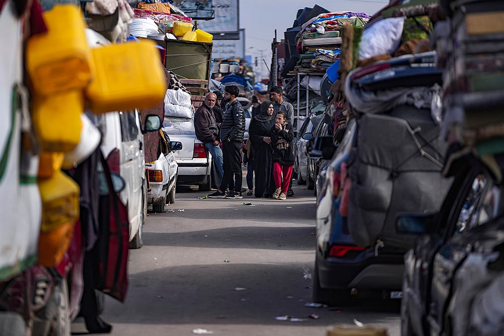 Israel Palestinians _Displaced Palestinians return to northern Gaza Strip_7