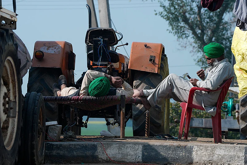Farmer protest site Farmers protests at Khanauri border in Punjab_3
