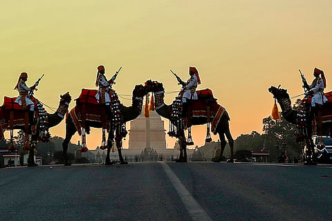 BSF personnel during the full dress rehearsal