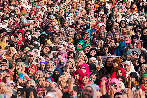 Devotees on Shab-e-Meraj