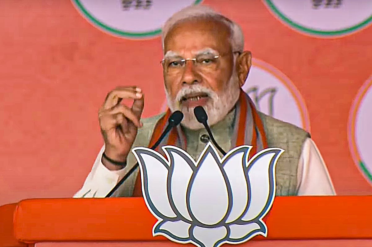 PM Modi campaigns for Delhi election 2025 - PTI