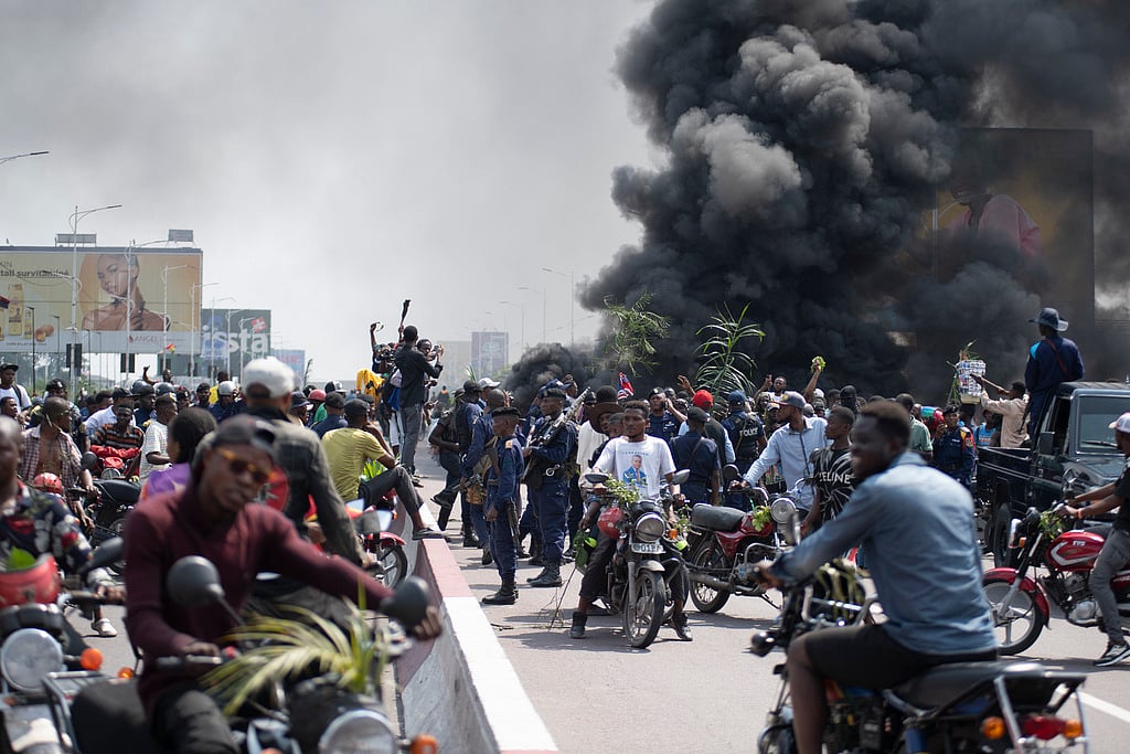 | Photo: AP : Foreign Embassies Attacked Amid Protests As M23 Rebels Advance Into Goma