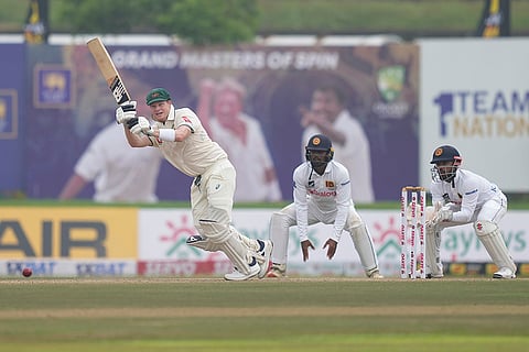 SL vs AUS 1st Test Day 1: Australia's Steven Smith plays a shot