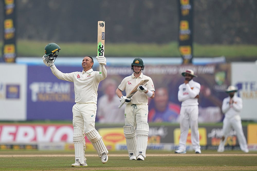 Sri Lanka vs Australia cricket 1st Test match Day 1: Usman Khawaja