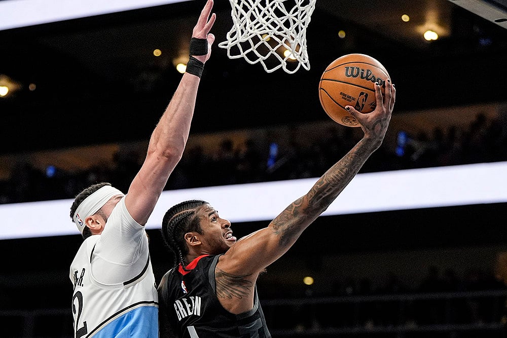 NBA basketball Houston Rockets vs Atlanta Hawks game pics: Jalen Green