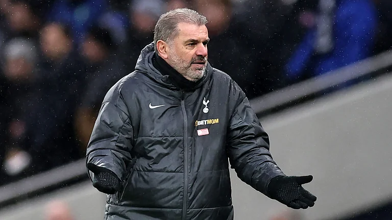 Tottenham manager Ange Postecoglou. - null
