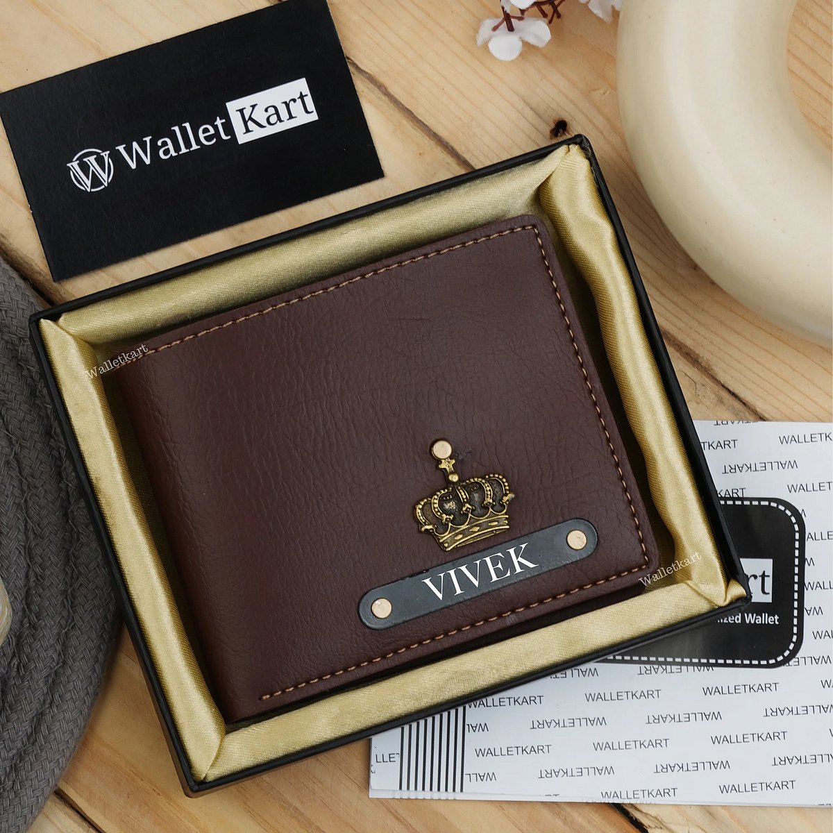 Personalized Leather Name Wallet