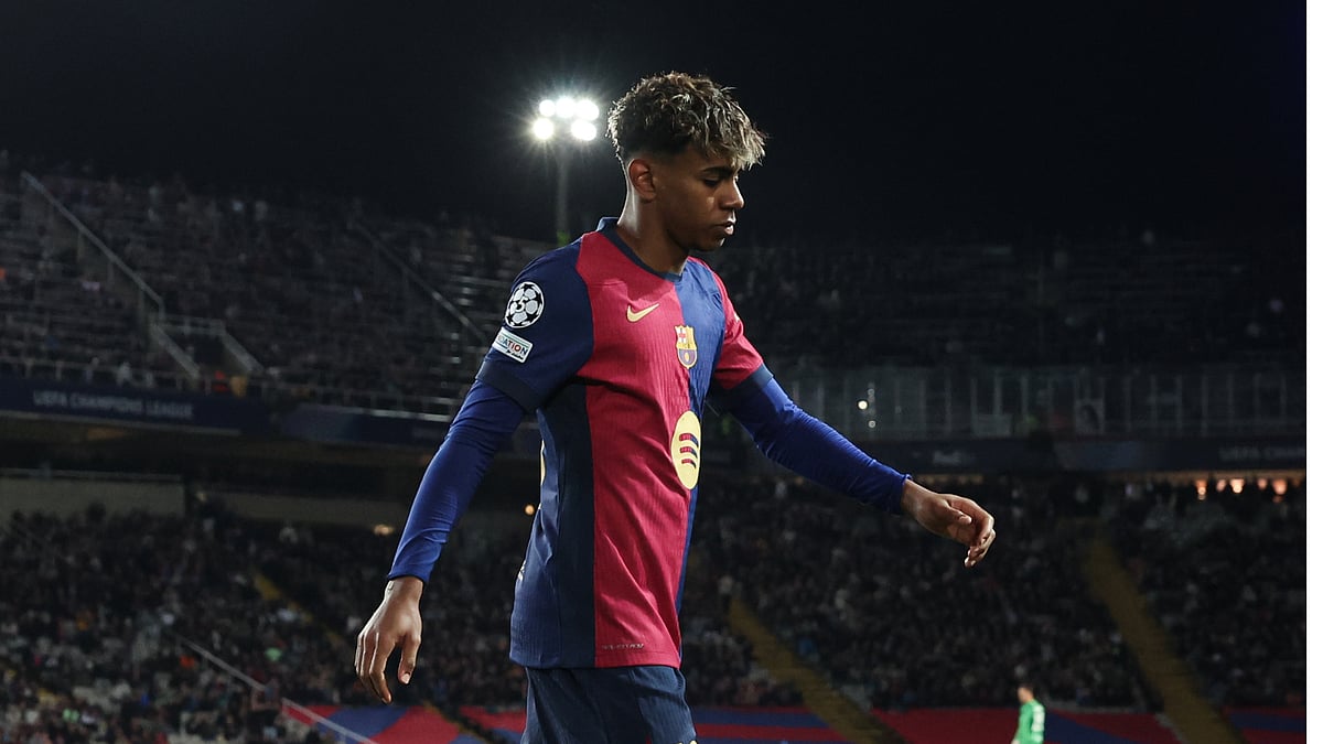 Lamine Yamal was taken off during Barcelona's Champions League match against Atalanta - null