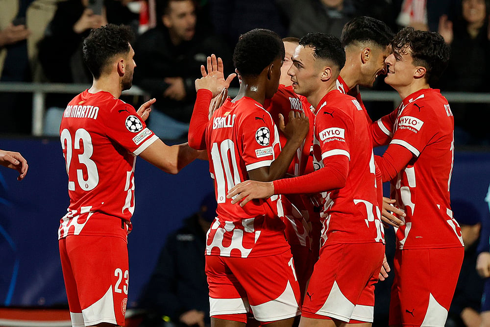 UEFA Champions League soccer Girona Vs Arsenal match photo: 3