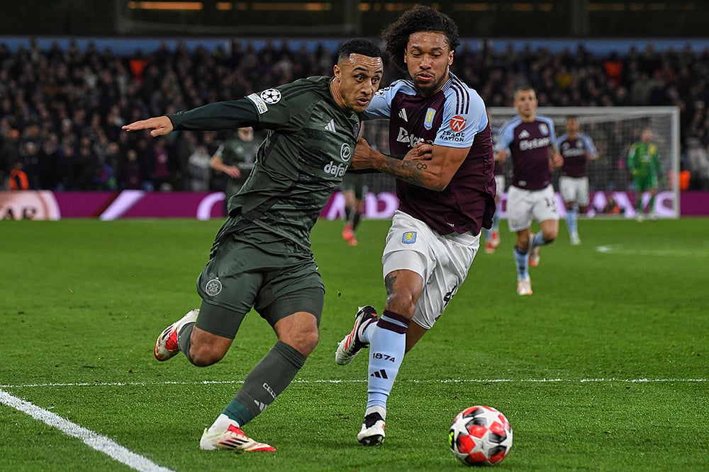 UEFA Champions League soccer Aston Villa Vs Celtic match photo: Boubacar Kamara 