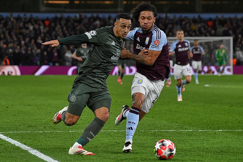 UEFA Champions League soccer Aston Villa Vs Celtic match photo: Boubacar Kamara