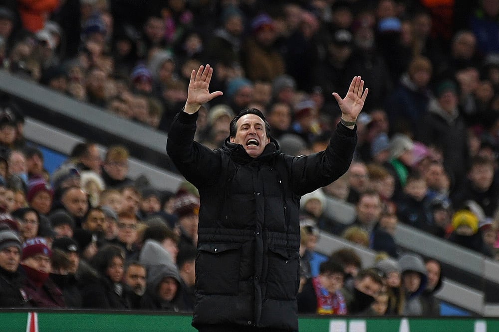 UEFA Champions League soccer Aston Villa Vs Celtic match photo: Unai Emery
