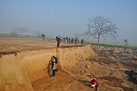 File photo of excavation at Mound No. VI