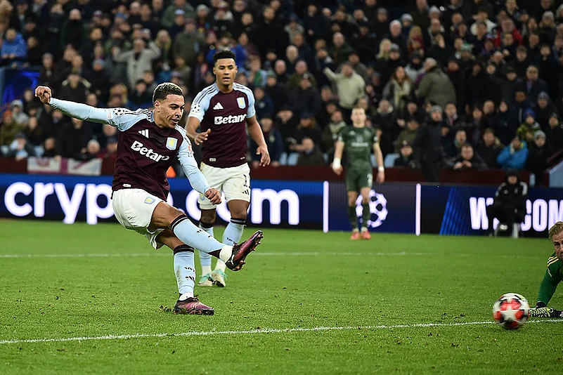UEFA Champions League soccer Aston Villa Vs Celtic match photo: Morgan Rogers
